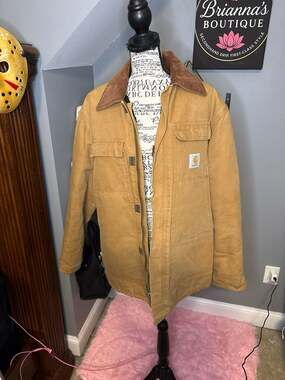 Vintage 1994 Carhartt C0186 Arctic Quilt-Lined Duck Canvas Chore Coat 44
